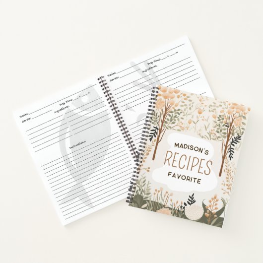Favoritenrezepte Personalisiert Notizblock (Innenseite)