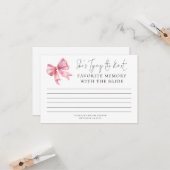 Favoritenspeicher mit brillenrosa Brautparty Karte (Vorderseite/Rückseite Beispiel)