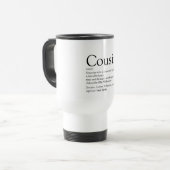 Favoritenster Cousin je Definition Spaß Reisebecher (Vorderseite Links)