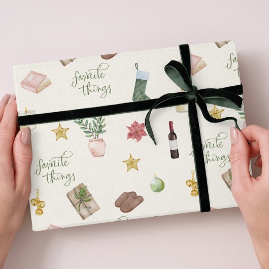 Favoritentreffen Gemustert Weihnachten Geschenkpapier