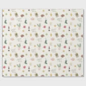 Favoritentreffen Gemustert Weihnachten Geschenkpapier (Flach)