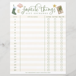 Favoritentreffen Geschenk Exchange Tracker #1-20
