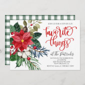 Favoritentreffen Weihnachtseinladung Einladung (Vorne/Hinten)