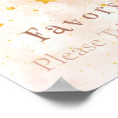 Favors Boho Regenbogen goldene Sterne magischer St Poster (Ecke)