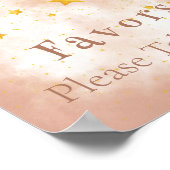 Favors Boho Regenbogen goldene Sterne magischer St Poster (Ecke)