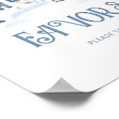 Favors Christmas village Winter Baby Shower Poster (Ecke)