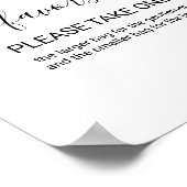 Favors Greenery Sign Poster (Ecke)