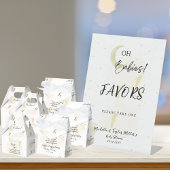 FAVORS Neutral Twin Storks Babydusche Sockelschild