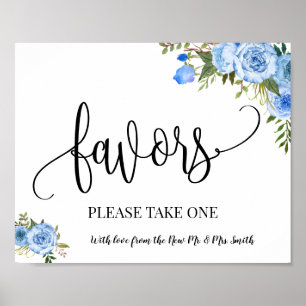 Favors Party signieren Hochzeitsempfang boho chic  Poster