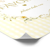 Favors Silly Goose gender neutral gingham Poster (Ecke)