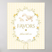 Favors Silly Goose gender neutral gingham Poster (Vorne)