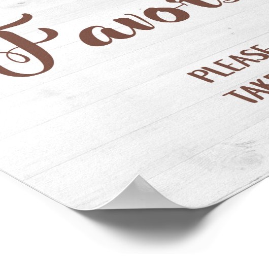 FAVORS Sonnenblumen Party oder Duschsignatur Poster (Ecke)