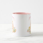 Favourite Aunt Cute Kawaii Kitty Cat Sweet Pink Tasse (Zentrum)