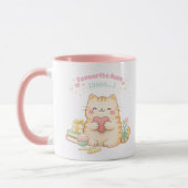 Favourite Aunt Cute Kawaii Kitty Cat Sweet Pink Tasse (Links)
