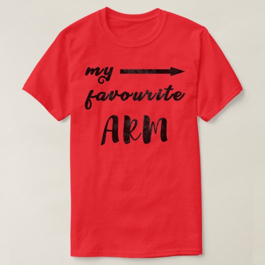 Favourite left arm black font T-Shirt (Design vorne)