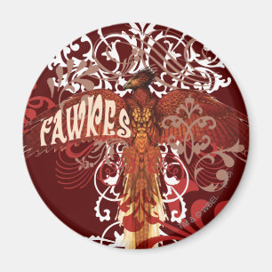 Fawkes breitet Flügel aus Magnet