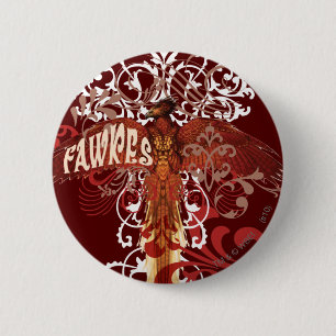 Fawkes Spread Wings Button