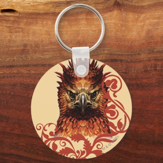 Fawkes Staring Schlüsselanhänger (Vorderseite)
