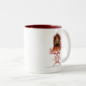 Fawkes Staring Zweifarbige Tasse (VorderseiteRechts)