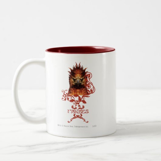 Fawkes Staring Zweifarbige Tasse (Links)