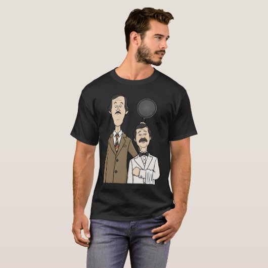 Fawlty Towers - Basil und Manuel Classic T - Shirt (Vorne ganz)