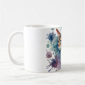 Fawn Abyssinian Cat Watercolor Kaffeetasse (Links)