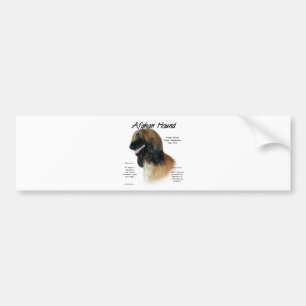 Fawn Afghan Hound History Autoaufkleber