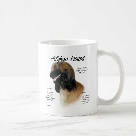 Fawn Afghan Hound History Kaffeetasse (Rechts)