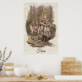 Fawn , Alice's Adventures in Wunderland Poster (Küche)