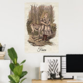 Fawn , Alice's Adventures in Wunderland Poster (Heimbüro)