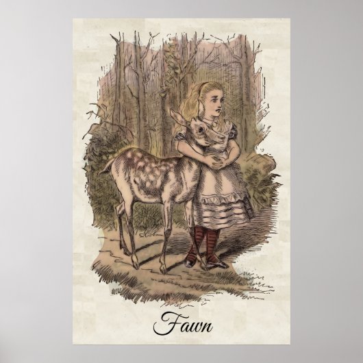 Fawn , Alice's Adventures in Wunderland Poster (Vorne)