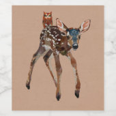 FAWN & AMBER OWL WEINETIKETT (Einzelnes Label)