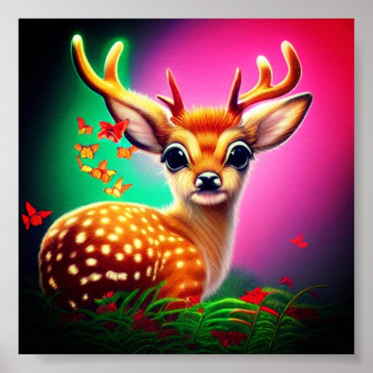 Fawn Art Poster (Vorne)