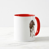 Fawn Baby Deer und Wintergreen Tasse (VorderseiteRechts)