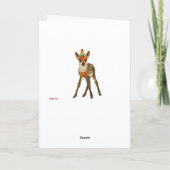 FAWN & BIRD Geburtskarte Karte (Rückseite)