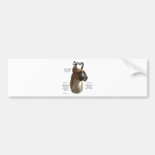 Fawn Boxer History Autoaufkleber