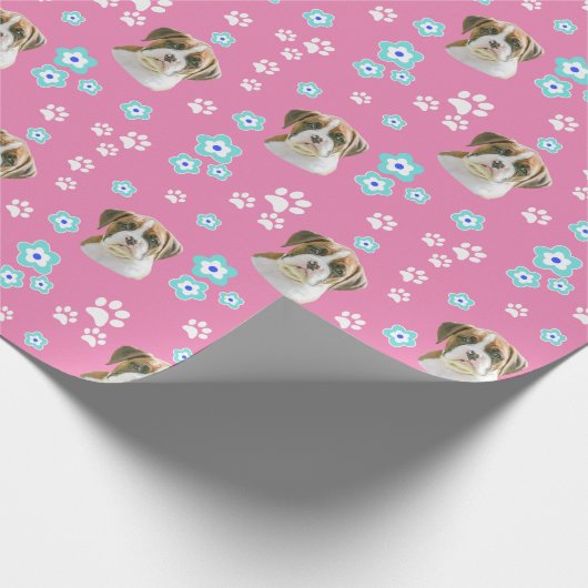 Fawn Boxer Hund Geschenkpapier (Ecke)