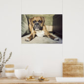 Fawn Boxer Pup Poster (Küche)