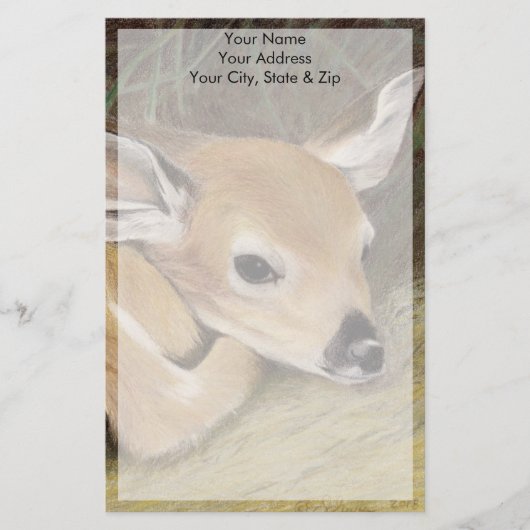 Fawn Briefpapier (Vorderseite)