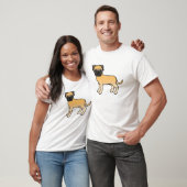 Fawn Bullmastiff Dog Design T-Shirt (Unisex)