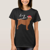 Fawn Cane Corso Dog Mama Weihnachten Raglan T-Shirt (Vorderseite)