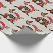 FAWN & CARDINAL CHRISTMAS GESCHENKPAPIER (Ecke)