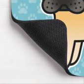 Fawn Cartoon French Bulldog Mousepad (Ecke)