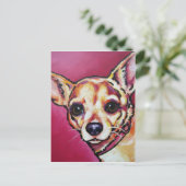 Fawn Chihuahua 2 Postkarte (Stehend Vorderseite)