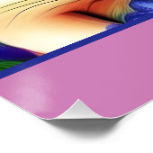 Fawn Chihuahua Welpe in Blume Meadow Personalisier Poster (Ecke)