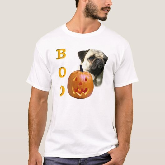 Fawn Coated Mops Boo T-Shirt (Vorderseite)