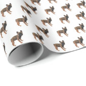 Fawn Colored French Bulldog Puppy Geschenkpapier (Rolleneckpunkt)