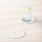 Fawn Confetti Wasserfarbe Dots Paper Untersetzer (Vor Ort)