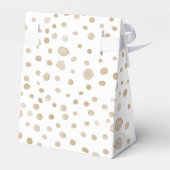 Fawn Confetti Watercolor Dots Gefälligbox Geschenkschachtel (Rückseite)