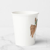 Fawn Deer Personalisiert Paper Christmas Pappbecher (Rechts)